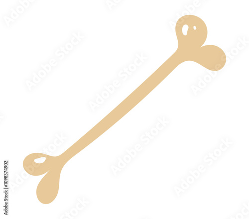 Bone crossbones isolated concept. Vector graphic design illustration