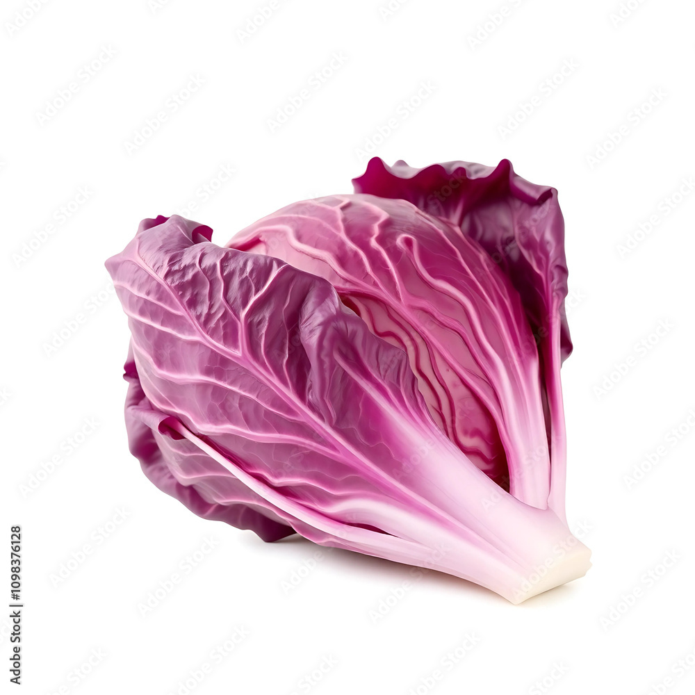 Obraz premium red cabbage isolated on white