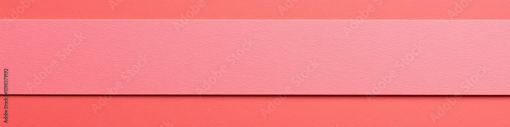 Fototapeta premium A Close-Up of a Pink Textured Surface with a Lighter Shade of Pink Strip , Smooth Banner Design