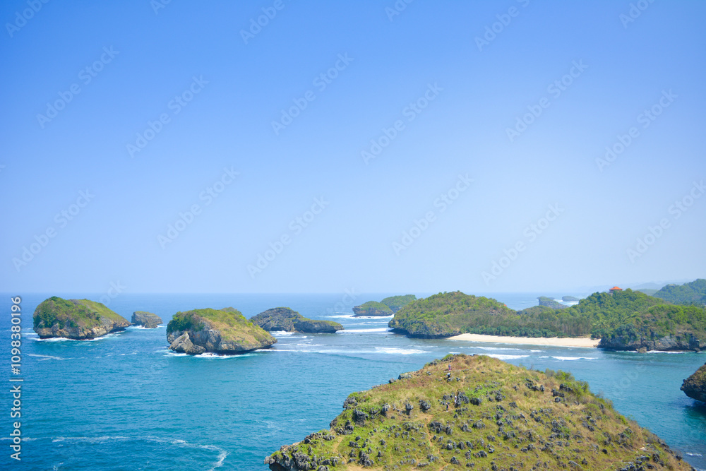 Naklejka premium island in the ocean