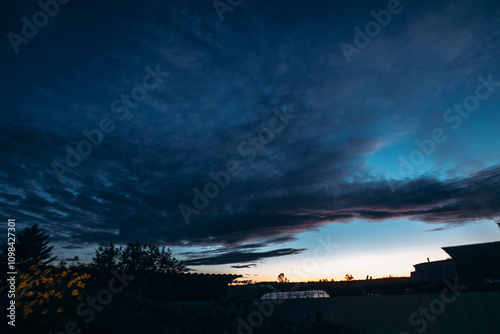 Multi-colored evening sky