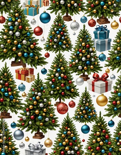 Christmas decorations: beautiful ribbons, elegant gift wrapping, Santa Claus and the magic of Christmas! Beautifully wrapped gifts.