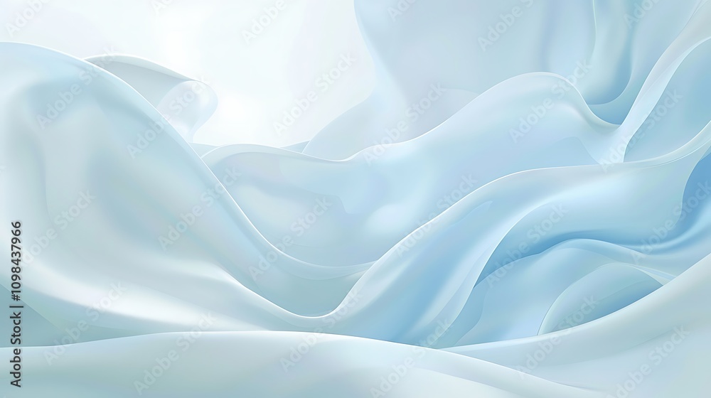 Obraz premium Abstract Blue Silk Drapery