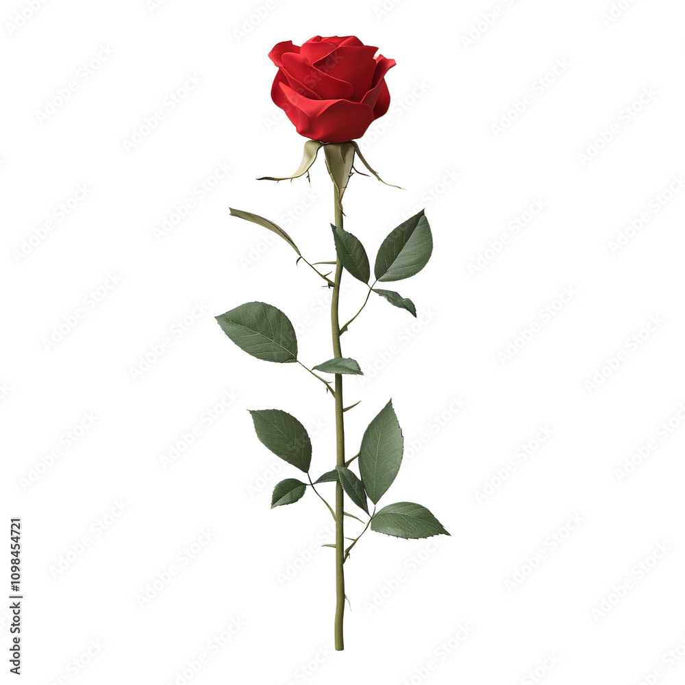 Obraz premium Single Red Rose