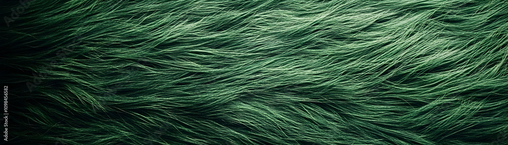 Obraz premium Emerald Green Fur Texture Background Image