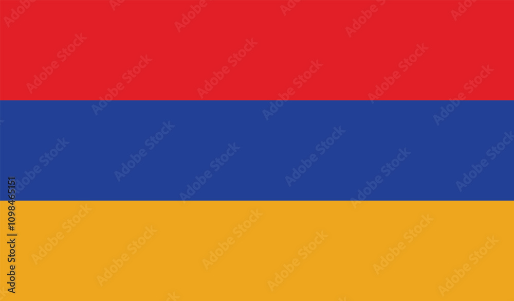 Obraz premium Vector Armenia National Flag icon. Flag design of Armenia.
