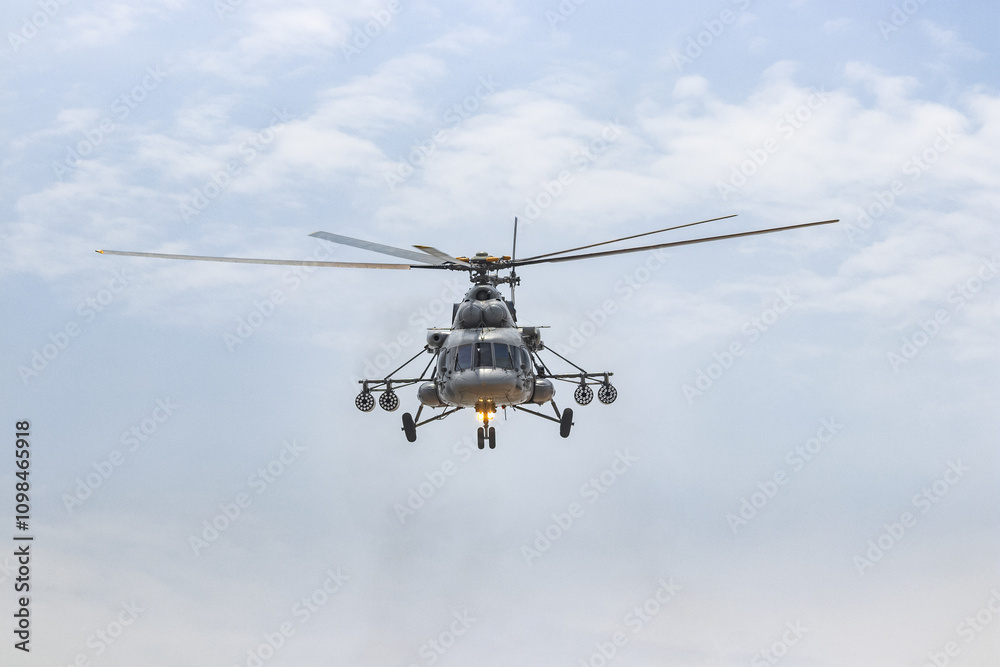 Fototapeta premium helicopter in flight
