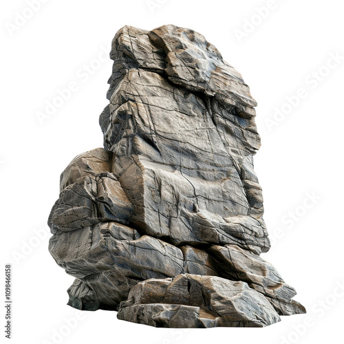 Isolated Rock Formation photo