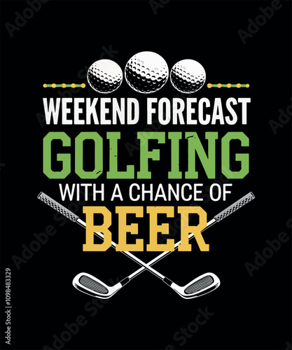 Golfing T-shirt Design