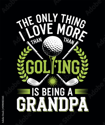 Golfing T-shirt Design