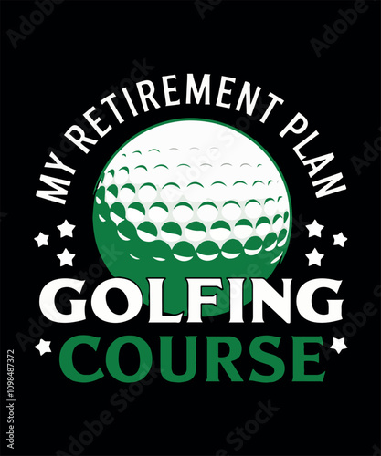 Golfing T-shirt Design