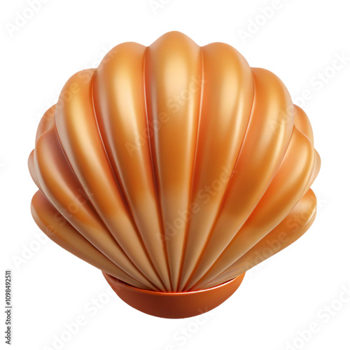 seashell on white background