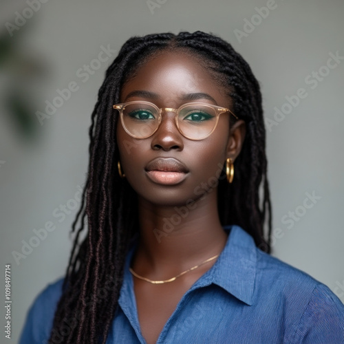 Black Teacher Isolated