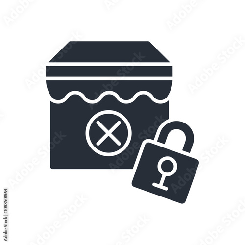 foreclosure icon. vector.Editable stroke.linear style sign for use web design,logo.Symbol illustration.