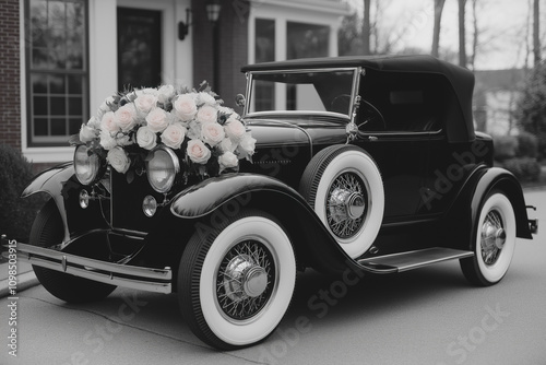 Old Wedding Car