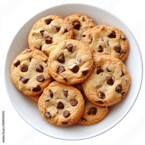 Plate Of Cookies Isolated