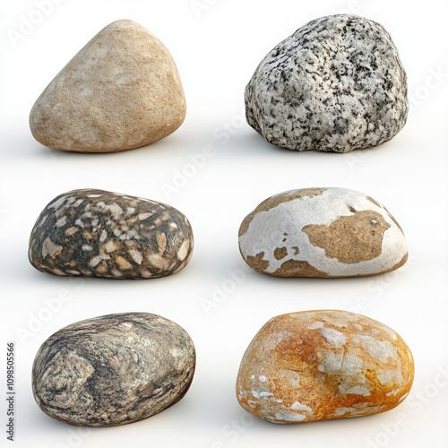 Spa Rocks Isolated