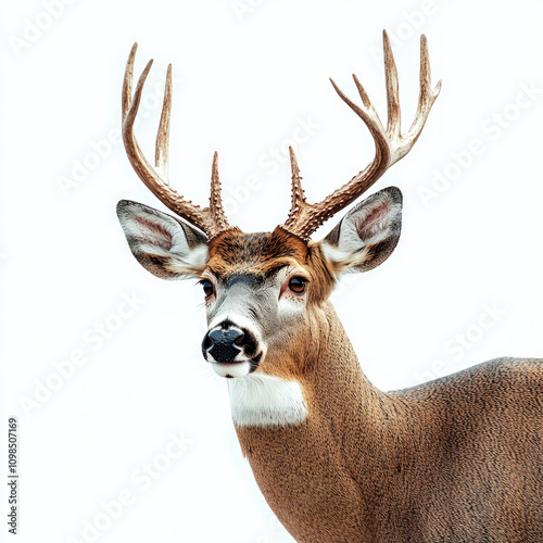White Tail Deer Isolated