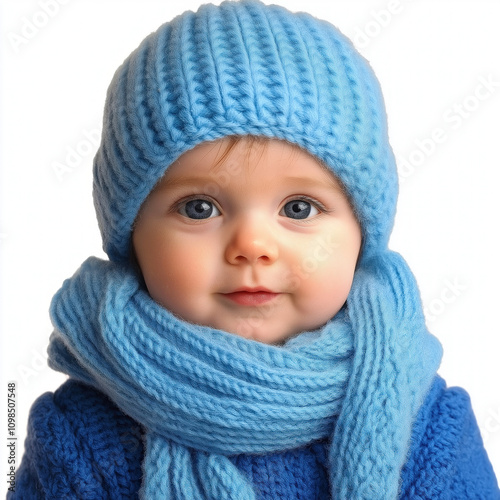 Winter Baby Isolated