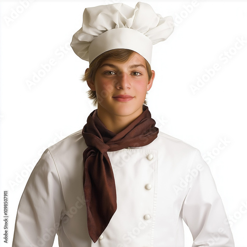 Young Chef Isolated