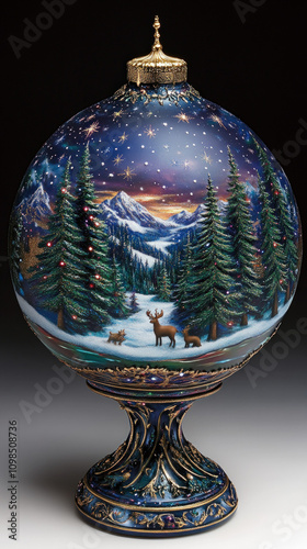 Artistic Globe Featuring A ...