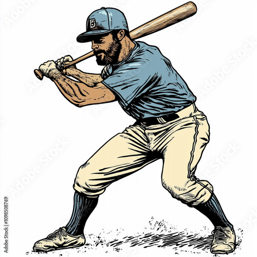 Baseball Player Isolated