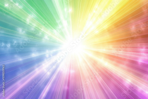 Colorful Light Beams Spread...