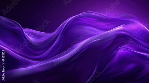 Wallpaper Mural Stunning Abstract Waves in Rich Purple Hues Torontodigital.ca