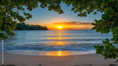 Serene Beach View With Gent...