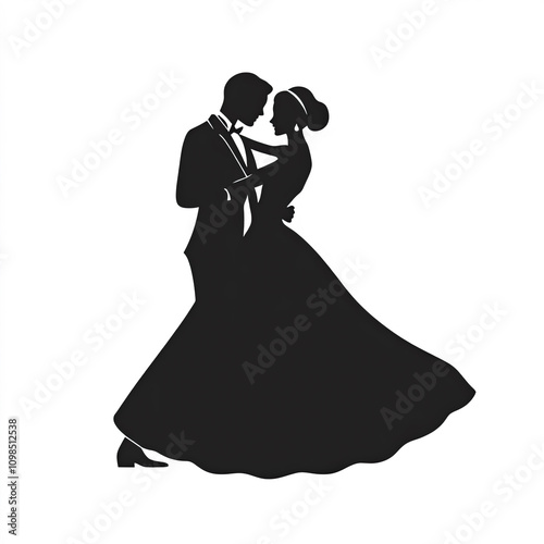 Ballroom Dancing Silhouette...