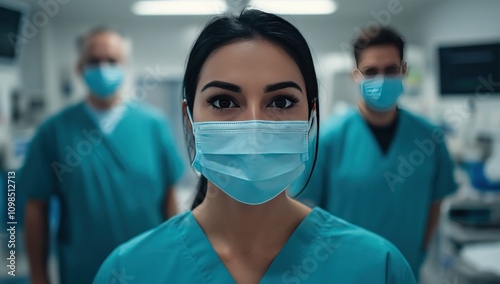 Medical Professionals Teamwork in Hospital