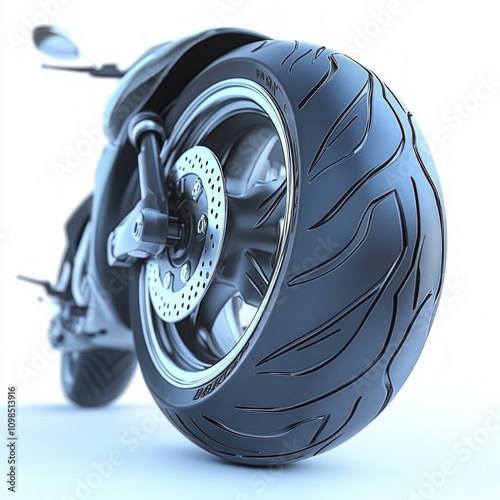 Motorcycle Tire Isolated