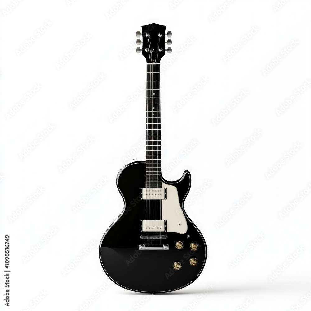 Obraz premium Black Guitar Isolated