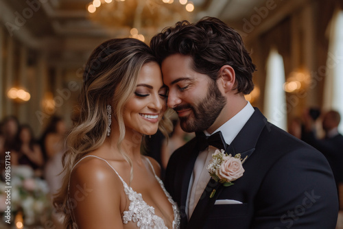 Bride And Groom Dancing