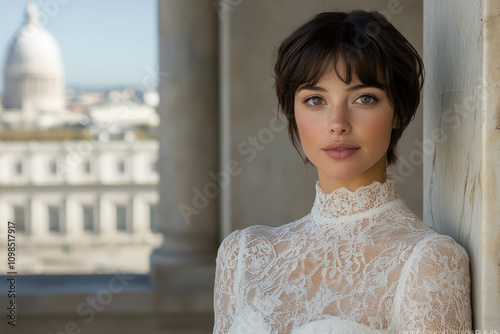 Bride With Short Hair