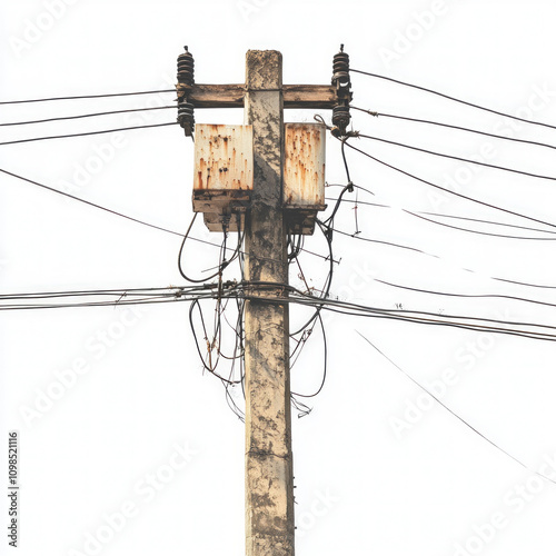 Metal Pole Isolated