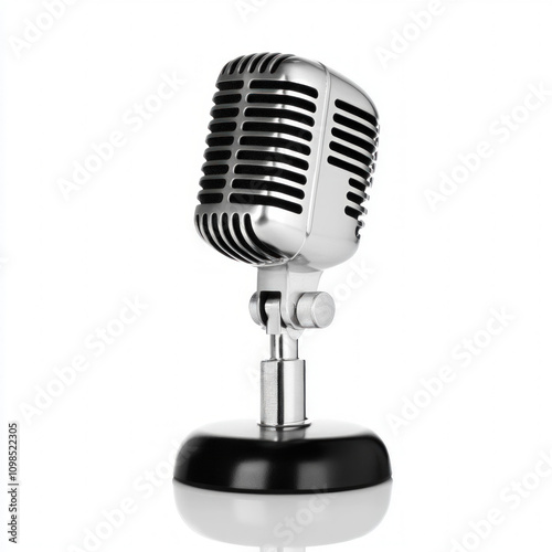 Retro Microphone Isolated