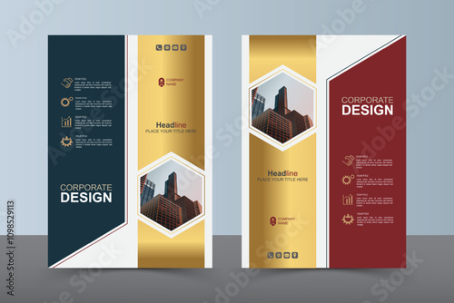 Modern Layout Flyer. Corporate Book Cover Design, EPS Vector Template. Can be Adapt to Brochure, Annual Report, Magazine, Business Presentation, Poster, flyer, Banner, Website

