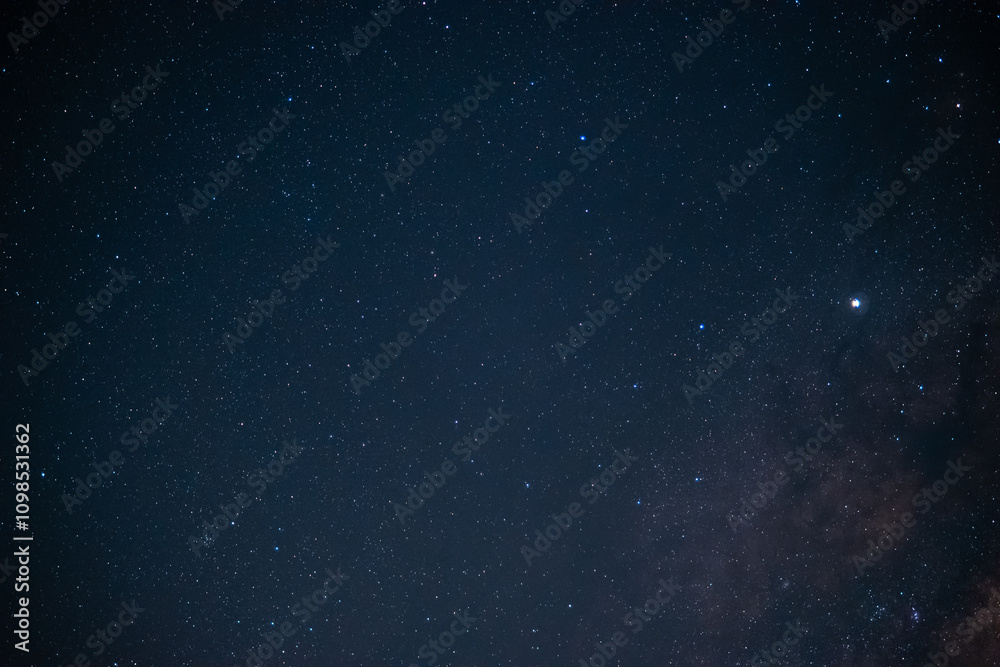 Fototapeta premium Stars in the dark sky at night
