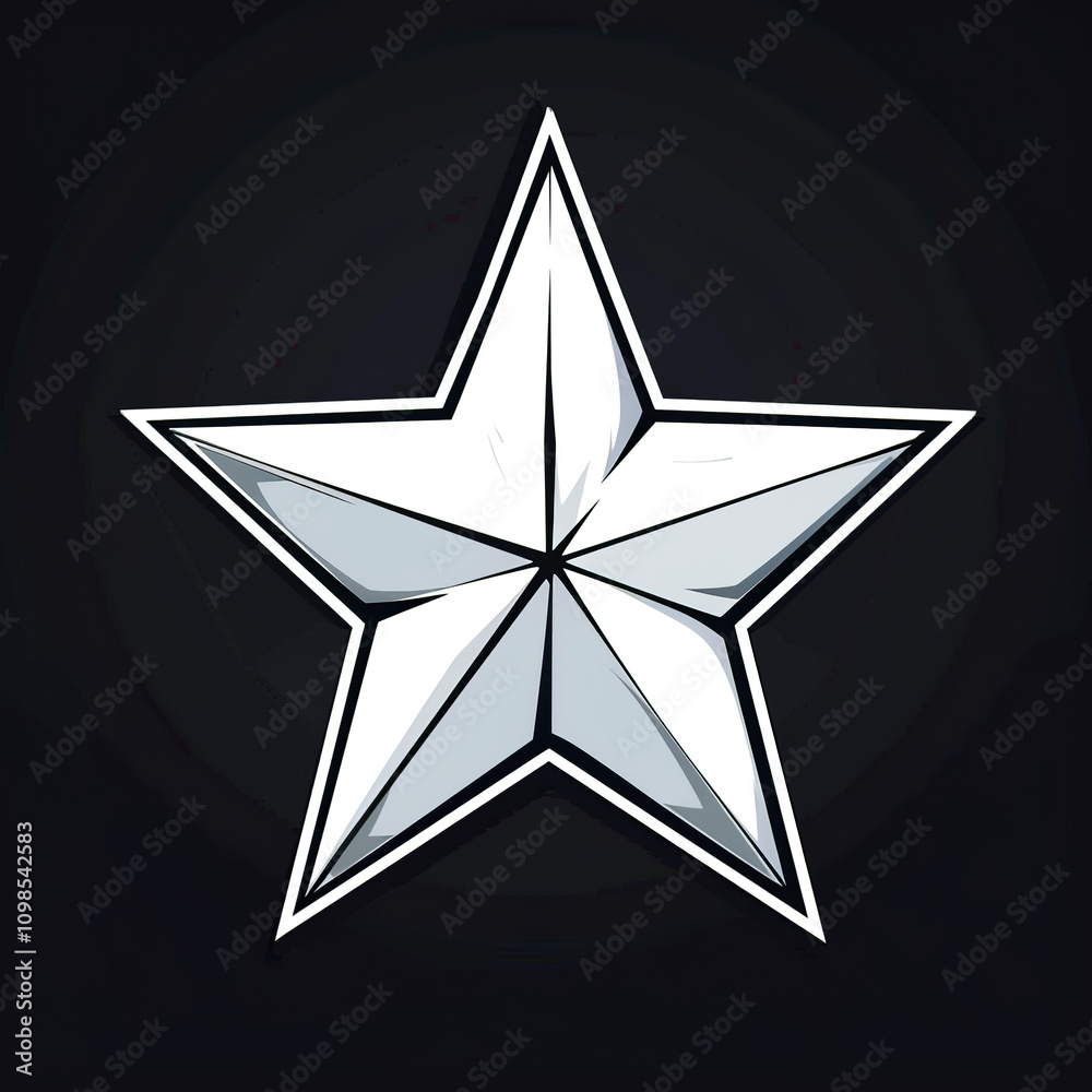 Obraz premium star isolated on white background