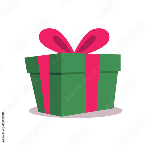 Gift box icon. Gifts and presents for holiday celebration and special sales offer. birthday celebration, special give away pack Isolated birthday or anniversary box with wrapping paper and ribbon bow