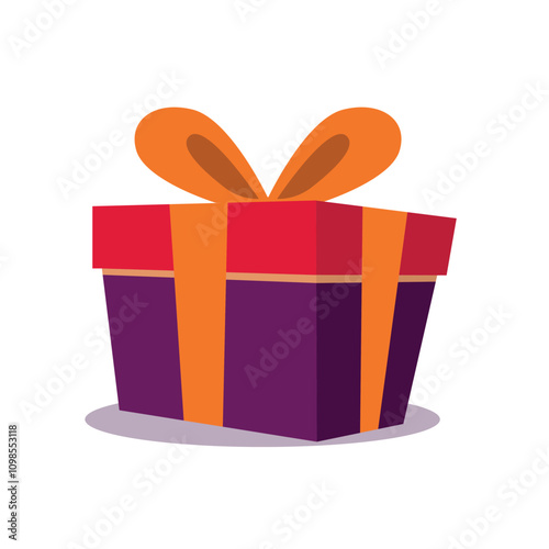 Gift box icon. Gifts and presents for holiday celebration and special sales offer. birthday celebration, special give away pack Isolated birthday or anniversary box with wrapping paper and ribbon bow