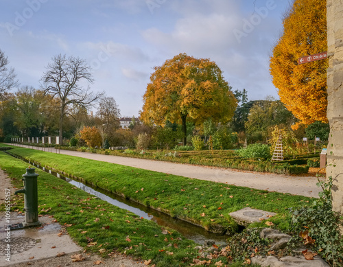 Parc de l'Arquebuse à Dijon en France photo