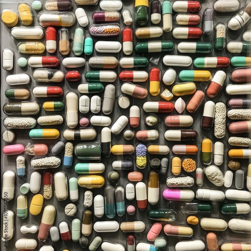 Antibiotics are prescription medicines, often in capsule form.  Their development and production by pharmaceutical companies are strictly controlled for quality. photo