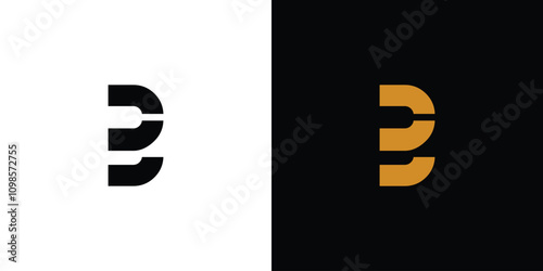 Unique and modern  B  logo design