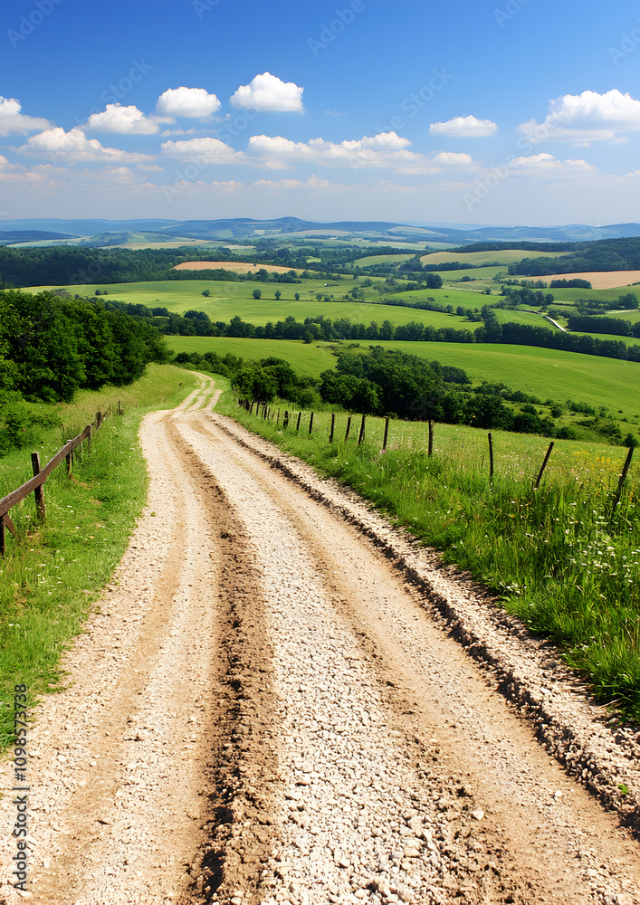 Fototapeta premium road in the field