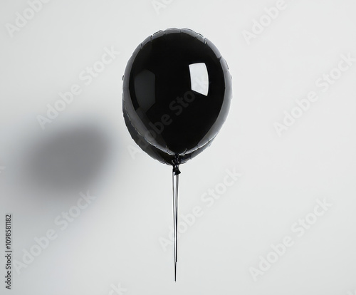  black helium balloon photo