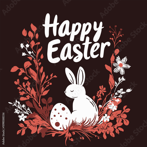 Easter set o of decorations, seamless pattern. Vtctor Easter decorations.Background, elements