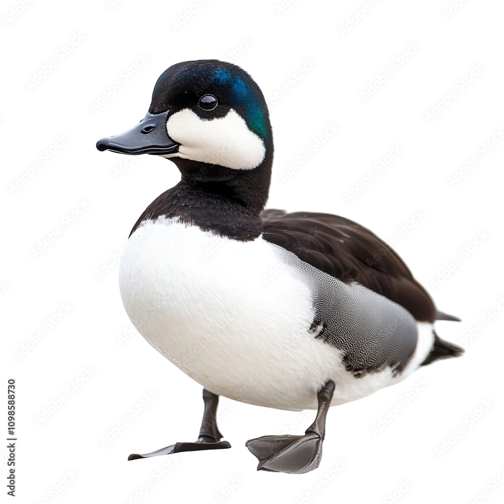 Obraz premium Portrait of a White-winged Scoter Duck