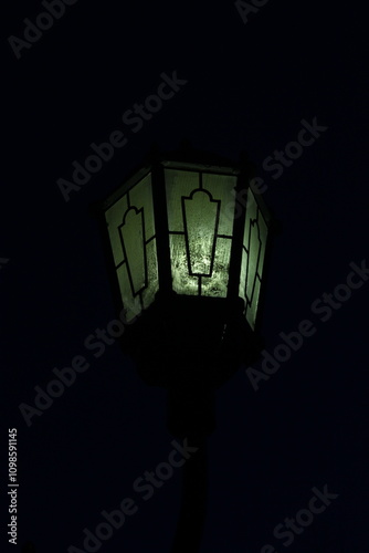 street lamp in night